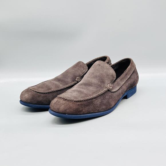 Cole Haan Shoes Mens 8.5 Brown Suede Slip On Loafers Blue Sole Casual Comfort main image 7